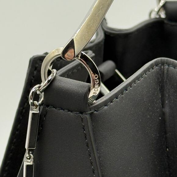 Eddie Borgo Mini Pepper Pochette Calf Leather Sterling Silver Designer Tulip Bag - Picture 2 of 13